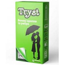 Презервативи TRYST Texture 12шт ребра та крапки